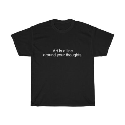 Gustav Klimt Kunst Zitat Shirt Schwarz Schwarz