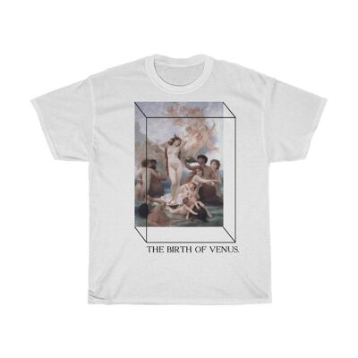 Birth of Venus Shirt William Adolphe Bouguereau Unisex Renaissance Art White Black