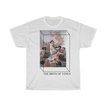 Chemise Naissance de Vénus William Adolphe Bouguereau Art Renaissance Unisexe Blanc Noir 1