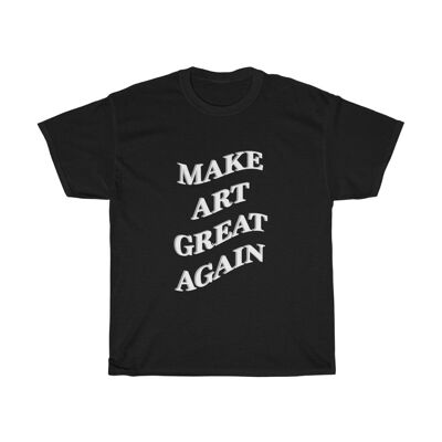 Art Lover Vintage Shirt Make art Great Again Unisex Shirt Black  Black