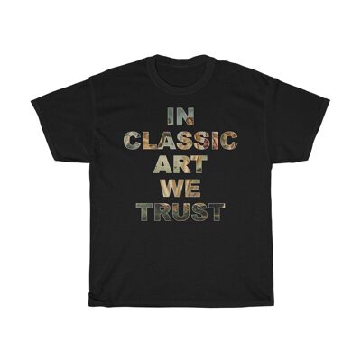 Unisex Art shirt Classic Art lover Aesthetic Shirt Black Black