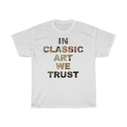 Unisex Art shirt Classic Art lover Aesthetic Shirt White  Black