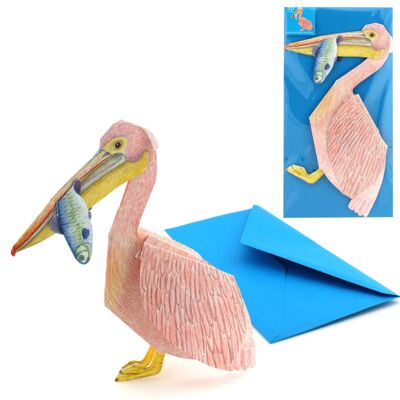 3D pelican animal map