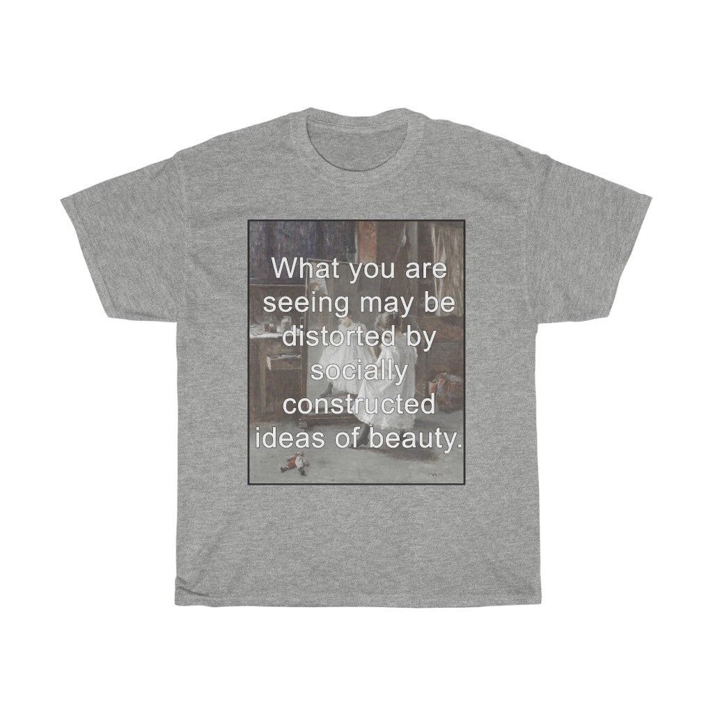 Camicia Art Femminista Sport Grigio Nero