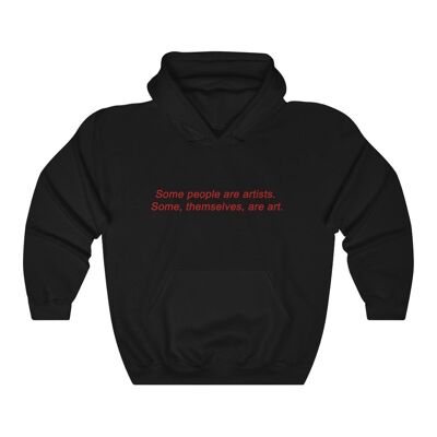 Art lover Hoodie Black   Black