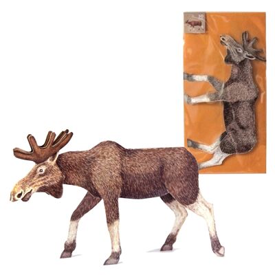 3D moose animal map