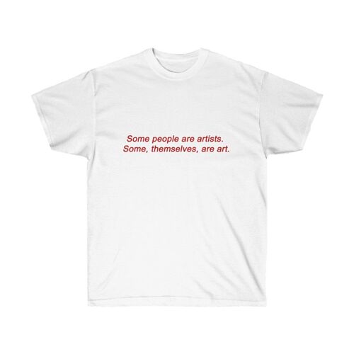 Art lover quote Shirt White   Black