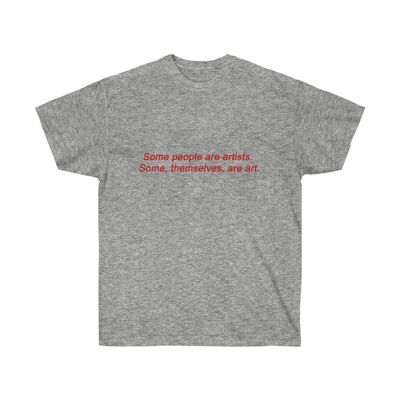 Kunstliebhaber Zitat Shirt Sport Grau Schwarz
