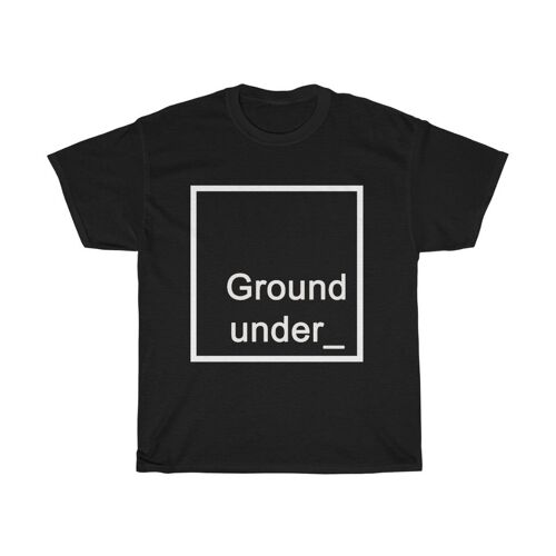 Ground Under Unisex shirt Techno Clothing Black  Black