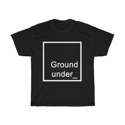 Ground Under Unisex shirt Techno Clothing Black Black