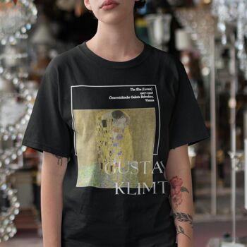 Gustav Klimt _ Chemise unisexe The Kiss Aesthetic Art Clothing Noir Noir 2