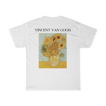 Van Gogh Shirt Art Vintage Vêtements Unisexe Blanc Noir 1