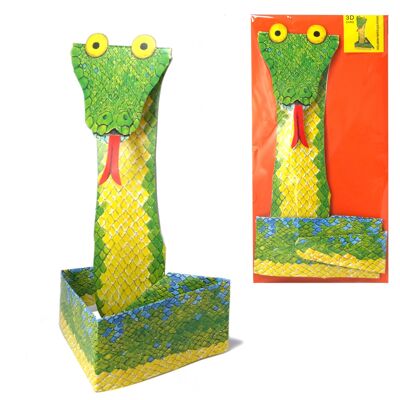 Serpent de carte animale 3D