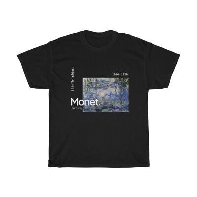 Claude Monet shirt Water Liles Black  Black