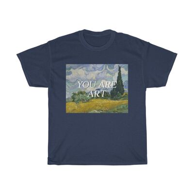 Van Gogh Vintage Shirt Unisex Ästhetik Du bist Art Navy Black