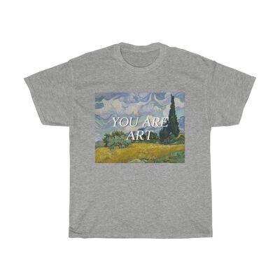 Van gogh Vintage Shirt Unisex Aesthetic You Are Art Sport Grey  Black