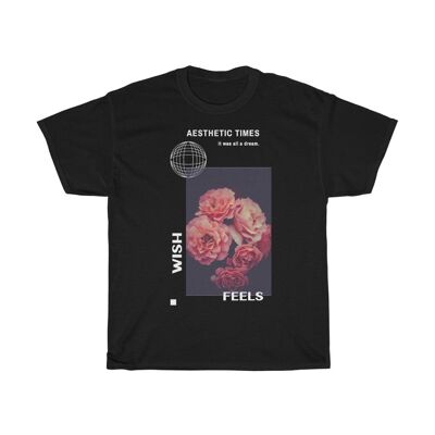 Chemise Esthétique Minimal Rose Noir Noir