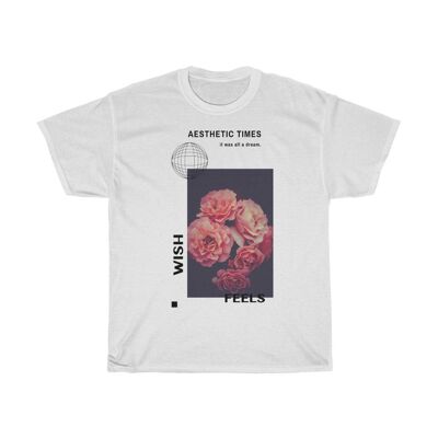 Minimal Rose Aesthetic shirt White Black