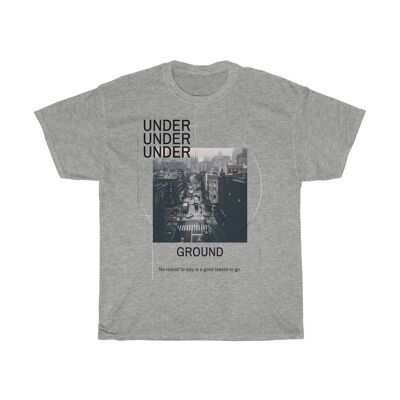 Techno Shirt Underground Minimal Sport Gray Black