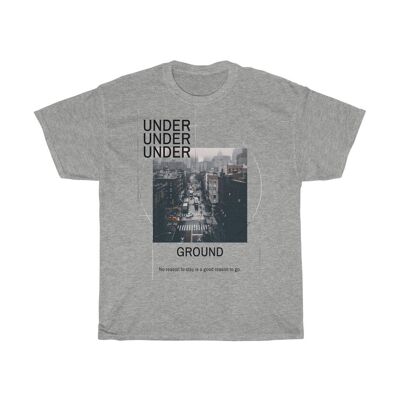 Maglia Techno Underground Minimal Sport Grigio Nero