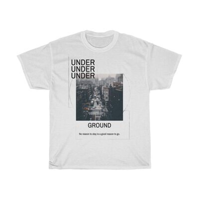 Techno Shirt Underground Minimal Weiß Schwarz