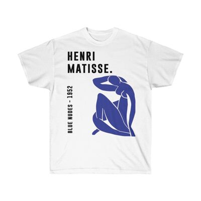 Hemd Henri Matisse Blau Nudes Weiß Schwarz