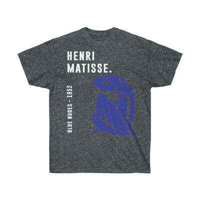 Henri Matisse Shirt Blue Nudes Dark Heather Black