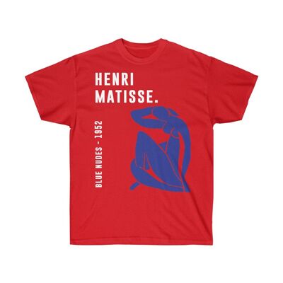 Henri Matisse Shirt Blue Nudes Red  Black