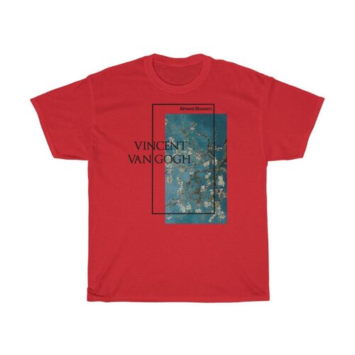 Van Gogh Shirt Aesthetic Art Unisex Clothing Red  Black