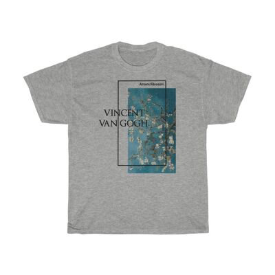 Van Gogh Shirt Ästhetische Kunst Unisex Kleidung Sport Grau Schwarz