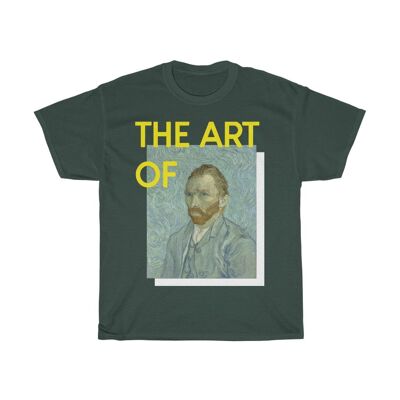 Camicia Van gogh L'arte del Forest Green Black