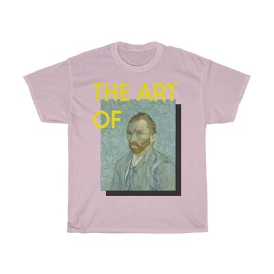 Van-Gogh-Hemd Die Kunst des hellrosa Schwarzen