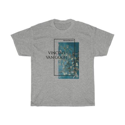Van Gogh Shirt Almond Blossoms Sport Grey  Black