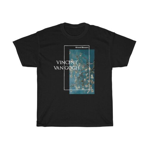 Van Gogh Shirt Almond Blossoms Black  Black