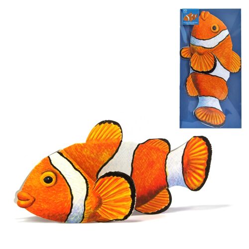 3D-Tierkarte Clownfisch