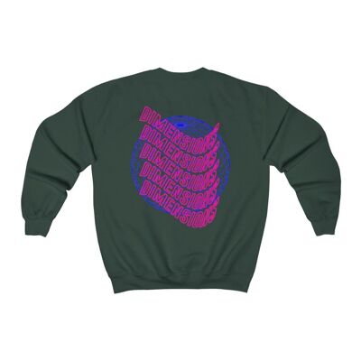 Dimensions Geometrisch Sweatshirt Waldgrün Schwarz