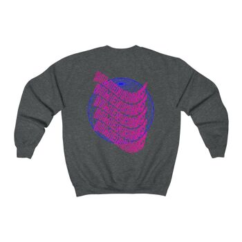 Dimensions Sweatshirt Géométrique Noir Chiné Foncé 1