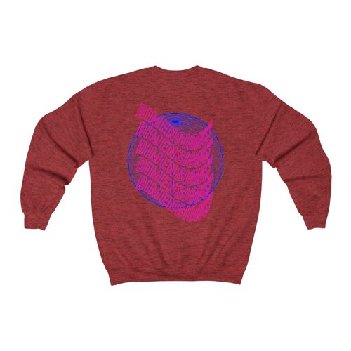 Dimensions Geometric Sweatshirt Antique Cherry Red   Black
