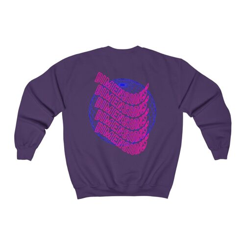 Dimensions Geometric Sweatshirt Purple   Black