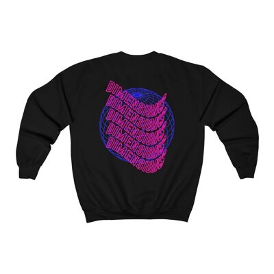 Dimensions Sweatshirt Géométrique Noir Noir