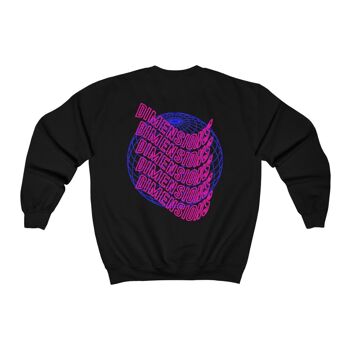 Dimensions Sweatshirt Géométrique Noir Noir 1