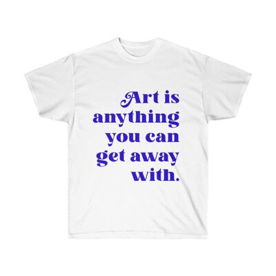 Art quotes Shirt White   Black