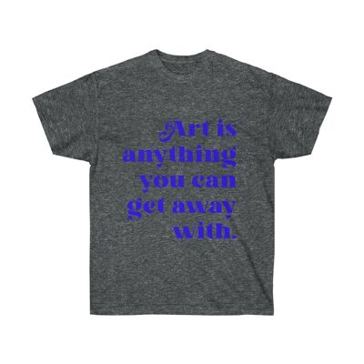 Art quotes Shirt Dark Heather   Black