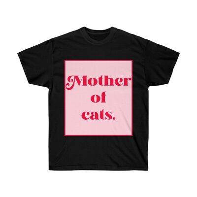 Katzenmutter Shirt Schwarz Schwarz