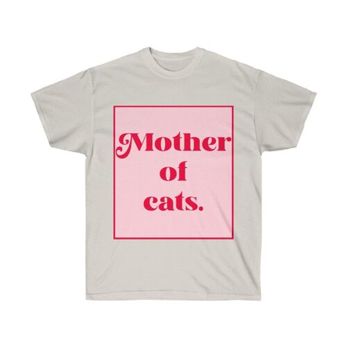 Mother of Cats Shirt Ice Grey   Black