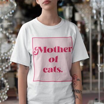 Chemise Mother of Cats Rose Clair Noir 2