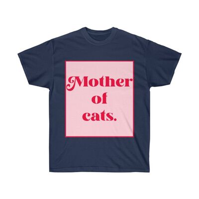 Mother of Cats Shirt Navy   Black