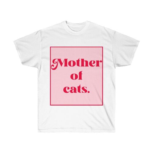Mother of Cats Shirt White   Black