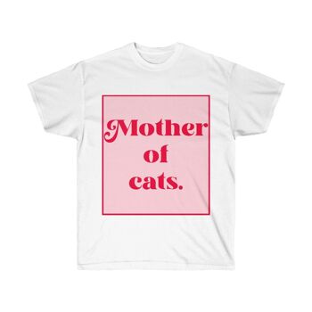Chemise Mother of Cats Blanc Noir 1
