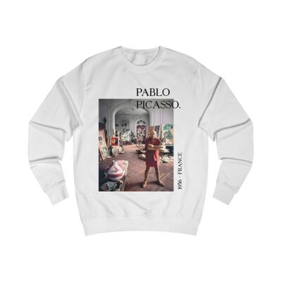 Pablo Picasso Sweatshirt Art Lover Unisex Hoodie Arctic White  Black